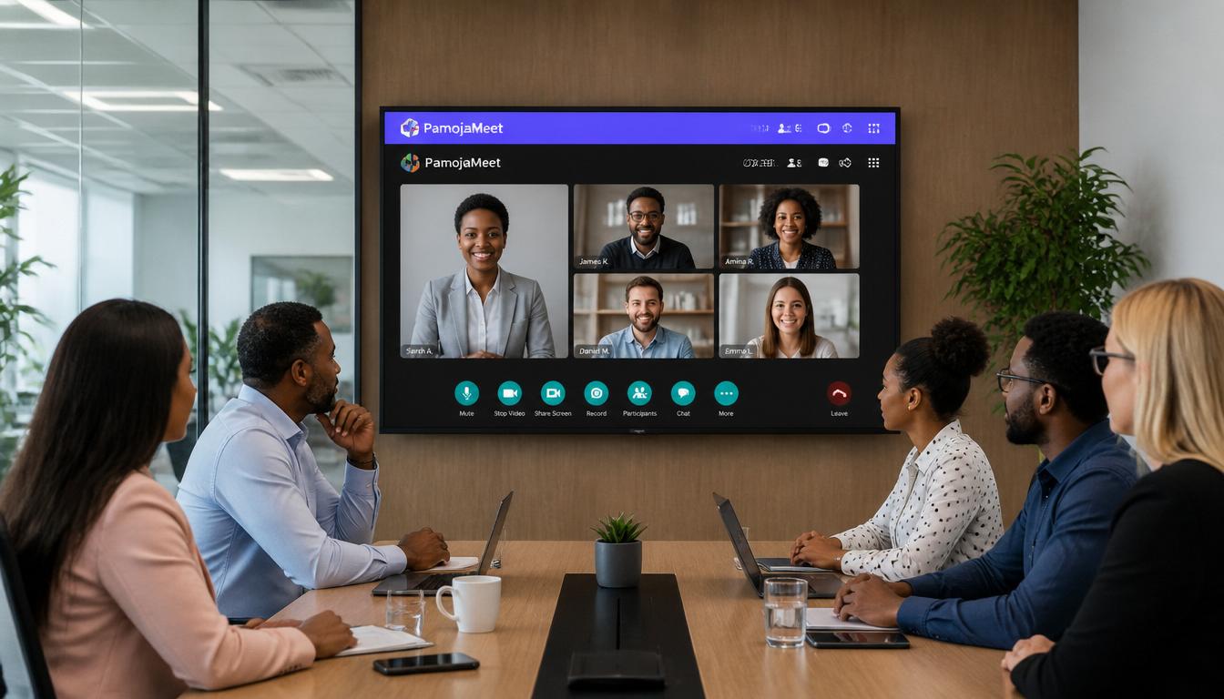 Team meeting on PamojaMeet